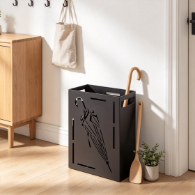 Rectangular Umbrella Holder Rack Stand with Removable Drip Tray for Home  Storage Organizer