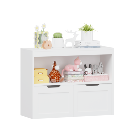Book Organizer, toy Storage Cabinet Organizer, White