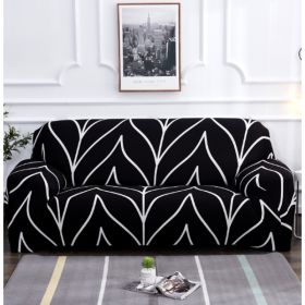 Elastic Universal Sofa Cover (Option: Black-195 230cm)