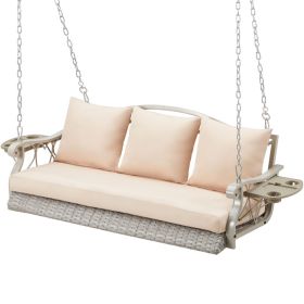 Porch Swing Basket (Option: Khaki)