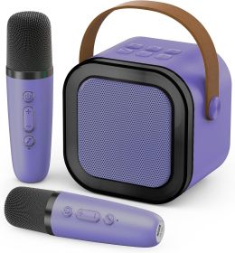 Mini Karaoke Machine for Kids Adults, 2026 TOP Birthday Gifts for Girls Boys 3,4,5,6,7,8+Year Old Toddler Toys (Color: Grape)