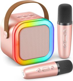 Mini Karaoke Machine for Kids Adults, 2026 TOP Birthday Gifts for Girls Boys 3,4,5,6,7,8+Year Old Toddler Toys (Color: Rose Gold)