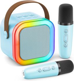 Mini Karaoke Machine for Kids Adults, 2026 TOP Birthday Gifts for Girls Boys 3,4,5,6,7,8+Year Old Toddler Toys (Color: Blue)