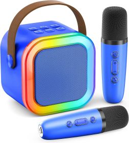 Mini Karaoke Machine for Kids Adults, 2026 TOP Birthday Gifts for Girls Boys 3,4,5,6,7,8+Year Old Toddler Toys (Color: Deepblue)